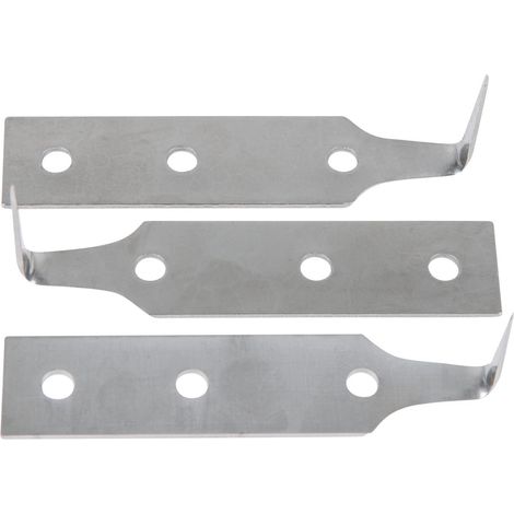 Serie di lame in acciaio inox per coltello manuale, lunghezza lama 38 mm, 3 pz