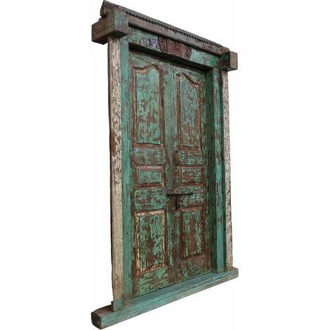 Puerta de madera marron 137x34x229h cm