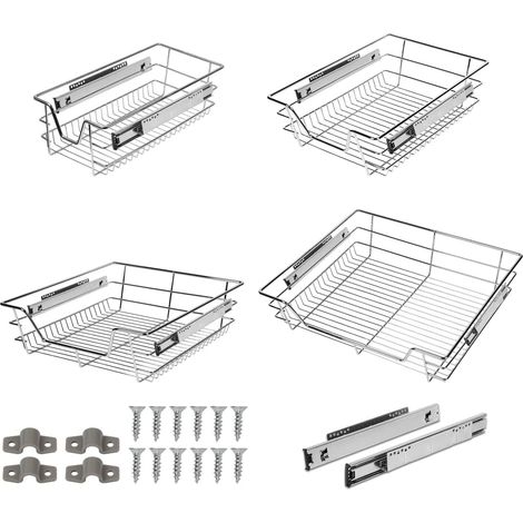 Lot de 4 Tiroirs Interieur Cuisine Télescopiques de 60 cm (1/5)