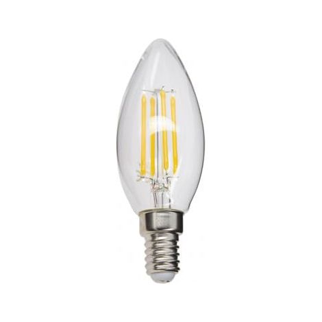 Ampoule Flamme Retro-LED Culot E14 - Angle D'Éclairage 320° - 4W Équivalant 40W - 470 Lumens - LED Ampoule Lumière Blanc Chaud