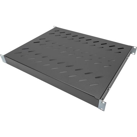 Digitus 1HE Fachboden festeinbau für 600 mm tiefe Schränke 44x482x350mm schwarz (1/4)