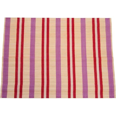 Amadeus - Set de table Bamboo rayé jaune (lot de 2) (1/3)