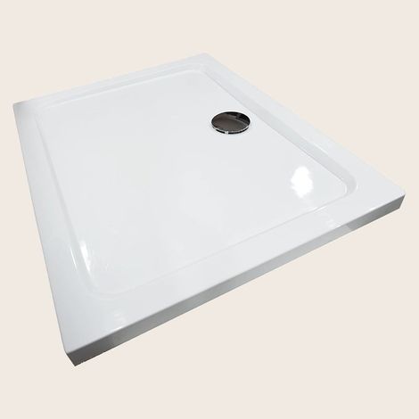 Exagonshop Piatto Doccia 160x80 in acrilico bianco lucido Con