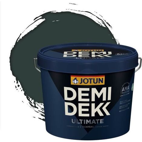 Peinture Bois - DEMI DEKK ULTIMATE - Lasure Opaque Satinée - RAL 6012 - 3L (1/2)