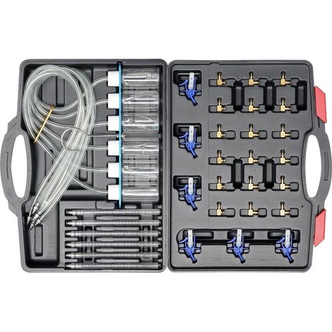 Kit de diagnóstico de desbordamiento para inyectores common rail Yato YT-7306 (1/3)