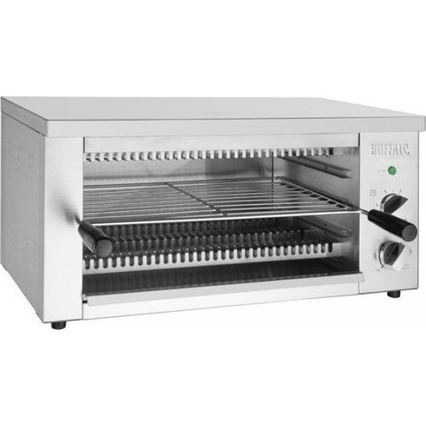 Gril Salamandre Quartz Buffalo – Inox, 230V, Minuterie, Résistances Haut/Bas, 220 V - MONO (1/5)