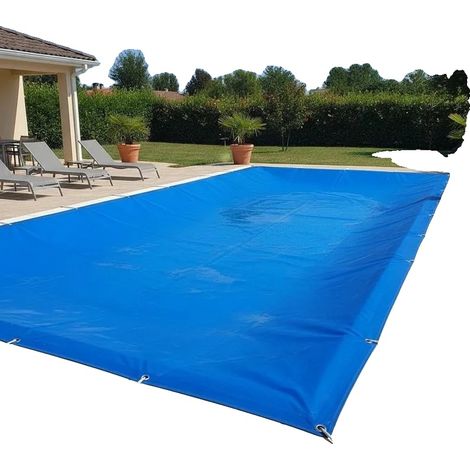 Schwimmbadabdeckung, langlebiges Material, UV-beständig, Blau (1/2)