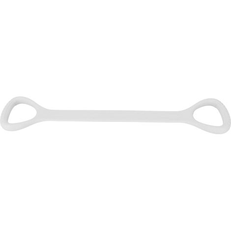 Bande Élastique d'Exercice en Silicone Large Figure 8 avec Poignée de Massage Gris Clair (1/5)