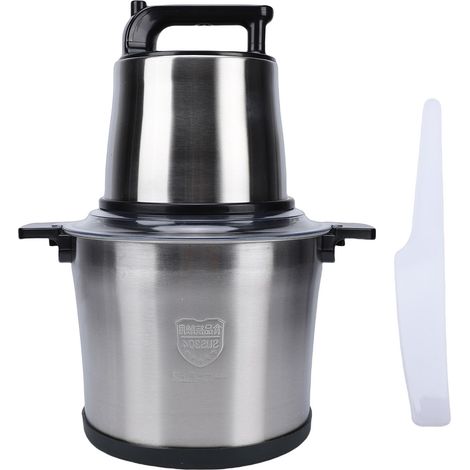 Hachoir à viande électrique 1800 W SUS304 en acier inoxydable, robot culinaire, hachoir à légumes pour ail, piment, noix, usage domestique et commercial, prise UE 220 V (1/5)