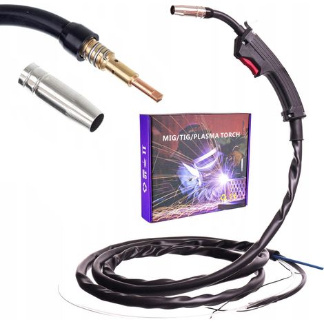 Torcia per saldatura 4 m SGA TW14 MK14 con valvola del gas per saldatrice MIG/MAG (1/5)