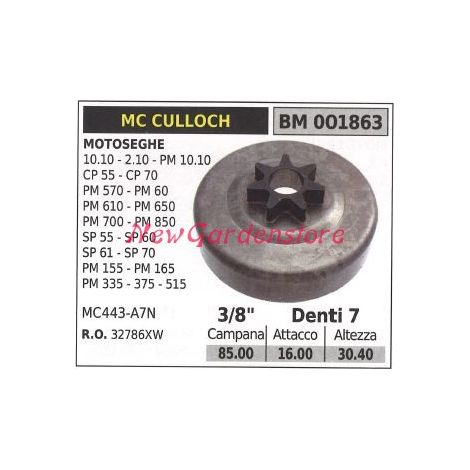 Ritzel MC CULLOCH Kettensägemotor 10.10 2.10 PM 10.10 CP55 3/8' Zähne 7 001863