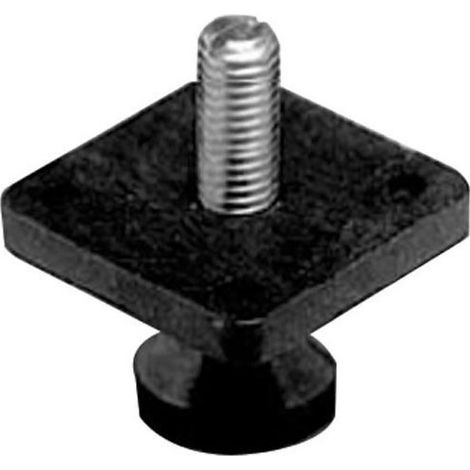 Itar – Régulateur de niveau 40 mm – Platine PVC noire 34x34 mm – Réglage vertical 10 mm – Perçage Ø 10 mm pour ajustement précis (1/2)
