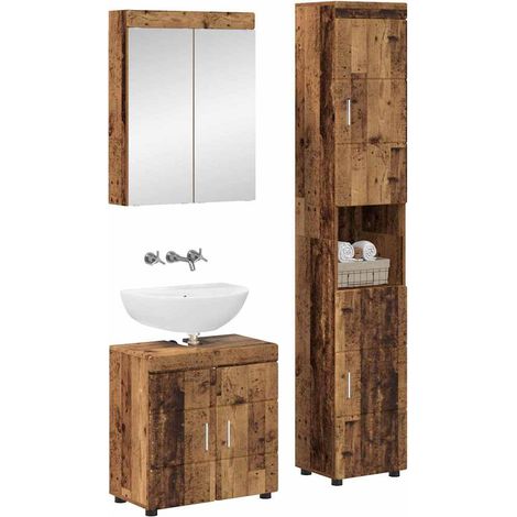 Maison Exclusive - Set di mobili per il bagno TULUM 3 pcs Legno vecchio