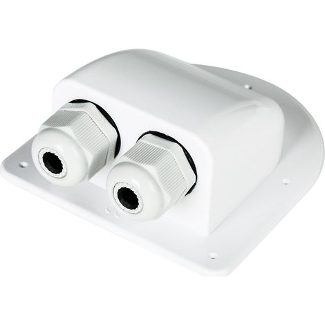 Passe-Toit Solaire, Passe Toit Cable Solaire Étanche ABS Solaire Double Entrée de Passe Cable de Toit for Tous Les Types de Câbles 2mm² à 6mm² for Bateau RVs (1/5)