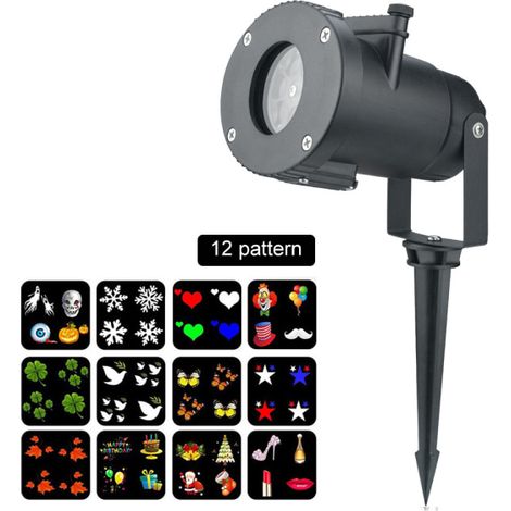 Lampe de projection LED de style New York, projecteur LED compatible avec la lampe de projection de juillet/Halloween vattentät Ip65 julbelysning utomhus LED (1/4)