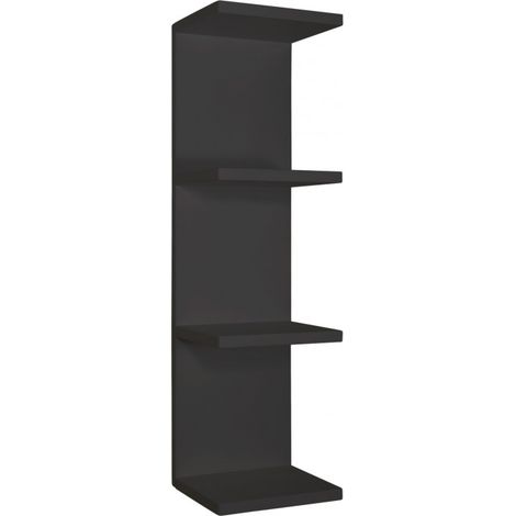 Étagère murale, bibliothèque flottante, étagère murale, noire, 25,5 x 93 x 23,7 cm - Petite bibliothèque (1/5)