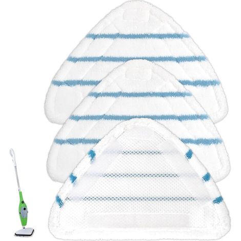Confezione da 3 panni di ricambio per pavimenti Steam Mop compatibili con pulitori a vapore adatti a tutti i tipi di pavimenti in microfibra per Steam Mop