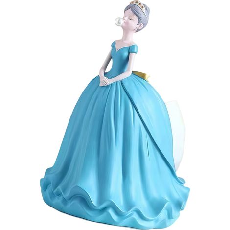 Porta fazzoletti di carta decorativo in stile reale, dispenser blu