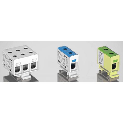 Ouneva Group VC05-0139 Bloc de distribution raccord à vis gris, bleu, jaune-vert 1 pc(s) A333472 (1/2)