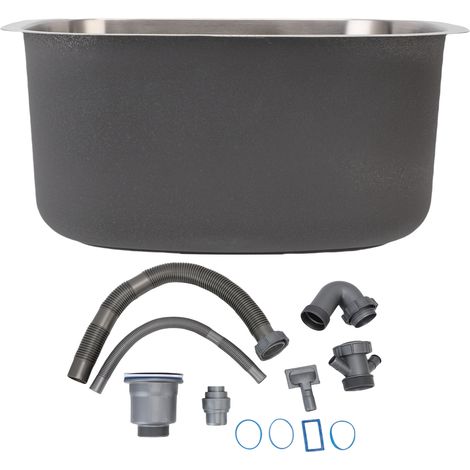 Évier d'eau à cuve unique en acier inoxydable 304, lavabo intégré sous plan, lavage pour cuisine, Bar, salle de bains (1/5)