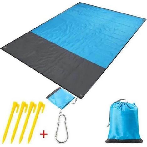 Strandmatte 210 x 200 cm – Wasser- und sandabweisend – Gelb – Rechteckig – Synthetisches Material – Modernes Design