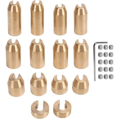 Poids d'équilibrage de roue en laiton Design précis résistant à l'usure Poids d'équilibrage de roue en laiton pour Super Moto Dual Sport 14Pcs (1/4)