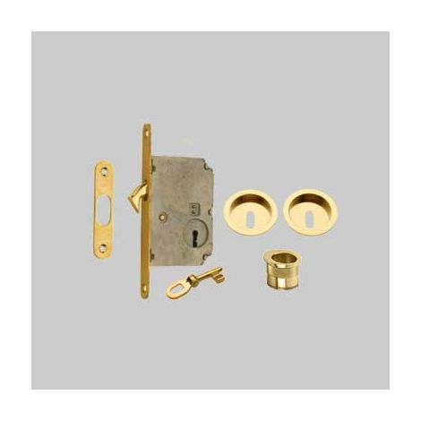 KIT PER PORTE SCORREVOLI CON CHIAVE E NICCHIA TONDA E50 -