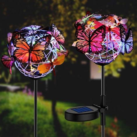 Lampes solaires papillon pour jardin (2 lampes papillon)-Online Store (1/5)