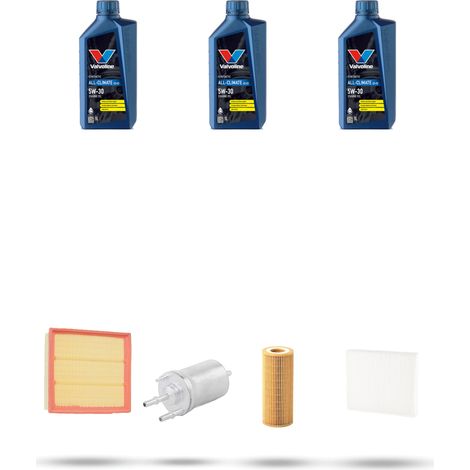 Kit tagliando 4 FILTRI e 3L OLIO compatibile con Vw POLO IV (9N) 1.2 12v 51kw Dal 2007 al 2009 (1/5)