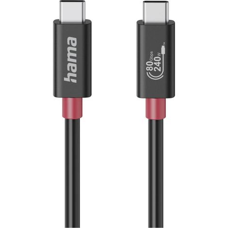 Hama 00200799 câble USB USB4 Gen 4x2 1 m USB C Noir (1/4)