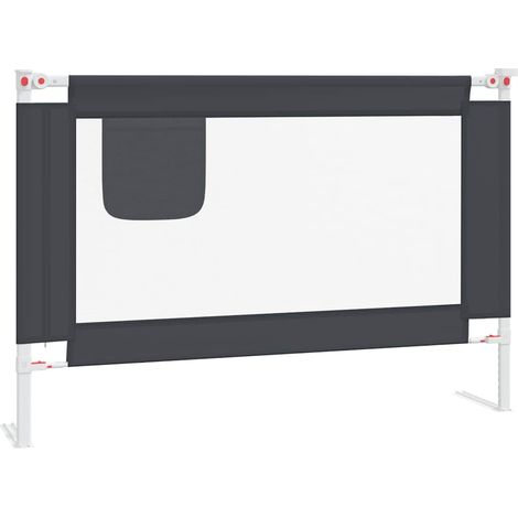 Maison Exclusive - Kleinkind-Bettschutzgitter Dunkelgrau 100x25 c (1/5)
