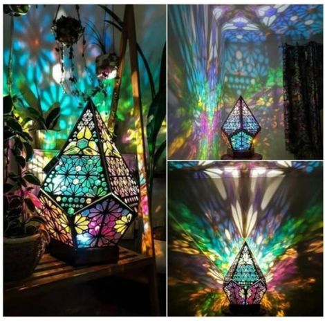 Lampadaire - Star - Lampe de nuit en bois - Couleurs variées - Rechargeable - LED (1/4)
