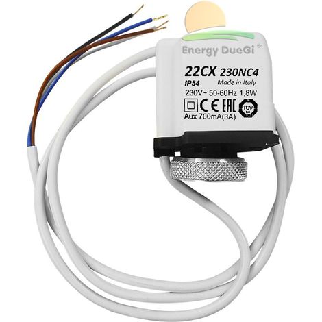 Attuatore elettrotermico compatto a 4 fili 230 Volt M30x1.5