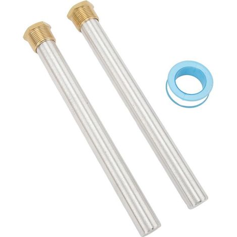 Tige d'anode pour chauffe-eau, alliage de magnésium, capuchon en laiton, filetage NPT 3/4 pouces, remplacement pour radiateurs (1/4)