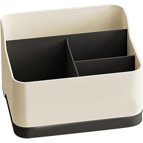Organizer für Fernbedienungen, multifunktionale Aufbewahrungsbox mit 4 Fächern für den Schreibtisch, ideal für Bürobedarf, Wohnaccessoires sowie Accessoires für Wohn- und Schlafzimmer.