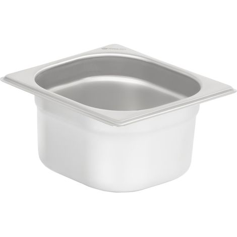 Mahlzeit GN Behälter 1/6, Höhe 100 mm, Edelstahl Gastronomiebehälter, Geeignet für Chafing Dishes