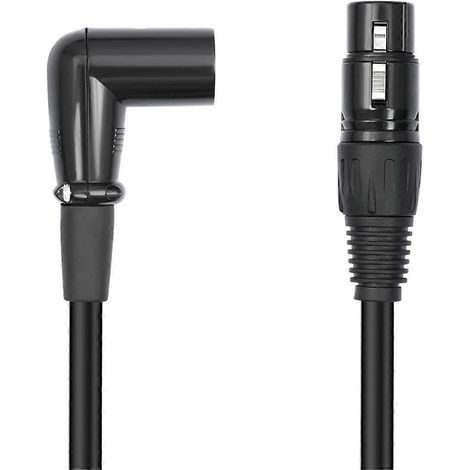 3-poliges XLR-Winkelstecker-auf-Buchse-Mikrofon-Audiokabel (1/5)