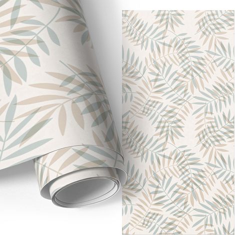 Möbelfolie - Klebefolie für Möbel - Selbstklebende - Deko-Folie für Küche Schrank Tisch & Fensterbank - Blattmuster-Ästhetik 50x100 cm