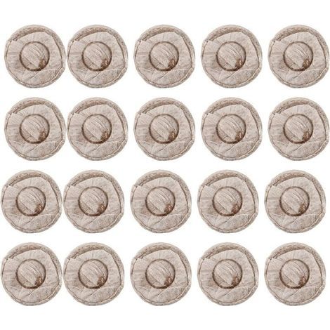 Pt de tourbe, outil de germination des plantes, 20pcs 30mm pépinière sol semis bloc de sol fleurs légumes accessoire de plantation (1/4)