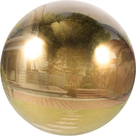 Boule Décorative Acier Ornement Réfléchissant pour Jardin Et Intérieur Accessoire De Décoration pour Et Événements Extérieurs (1/5)