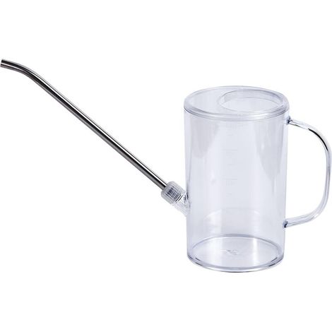Petit arrosoir en plastique – pour le jardinage domestique – avec long bec – capacité 1/4 gallon (34 oz) – transparent