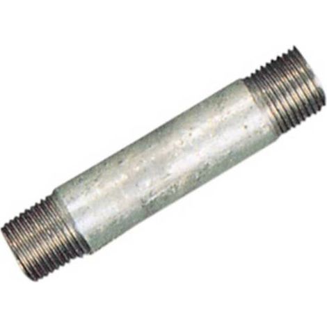 10 x TRONCHETTO ZINCATO 2 FILETTI 532 D 3/4X15 CM