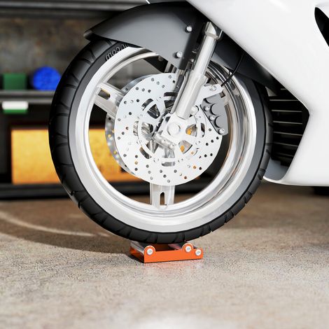 Motorrad-Rollständer zur Reifenreinigung und Kettenschmierung für Motorräder unter 220 kg und mit einer Reifenbreite unter 180 mm
