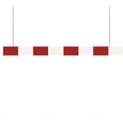 Certeo, Limiteur de hauteur en aluminium, rouge-blanc