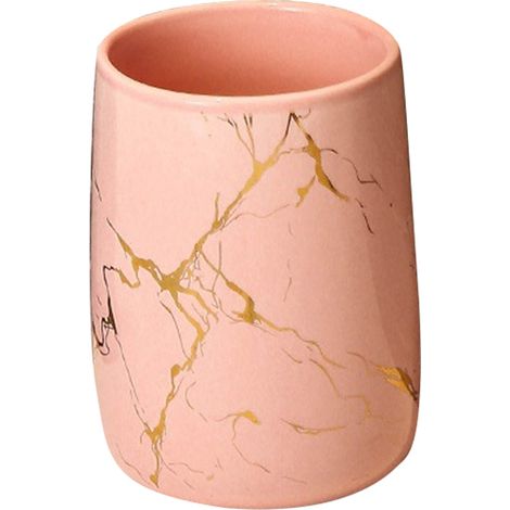 Gobelet En Céramique - Porcelaine Fine Haute Température - Pour Salle De Bain Et Cuisine - Lot De 2 (1/5)