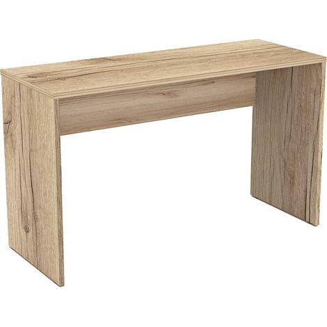 Mesa de oficina Austin 345, Roble claro, Número de puertas: 0, Número de cajones: 0, 75x130x50cm (1/5)