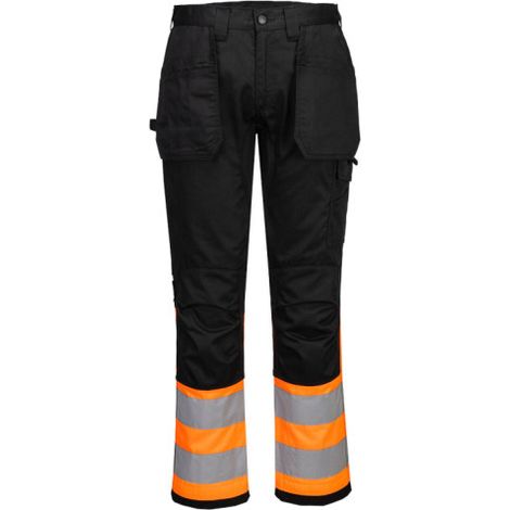 Pantalón con funda de alta visibilidad WX2 Eco Clase 1 PORTWEST CD858 41 pulgadas (talla 52) Naranja/Negro (1/2)