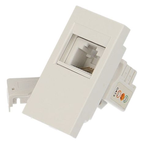 Prise téléphone RJ11 ½ module Efapel Quadra & Latina (45x45) (1/2)