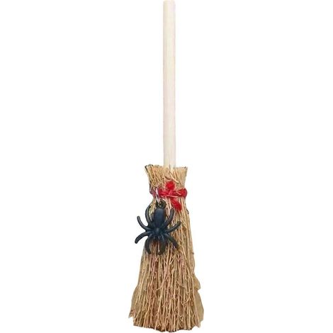 Halloween-Dekoration: Miniatur-Hexenbesen aus PVC, mehrfarbig (1/5)