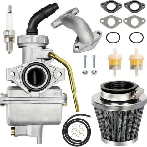 Kit carburateur PZ20 pour TaoTao Coolster 125cc 110cc 90cc 70cc 50cc Kazuma Baja, SunL NST Roketa Loncin Lifan XR80 CRF70 karts à quatre temps et pièces de motocross. (1/5)